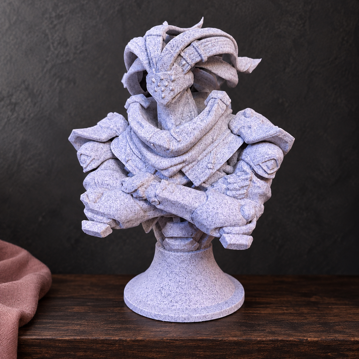 Skeletal bust, styled view